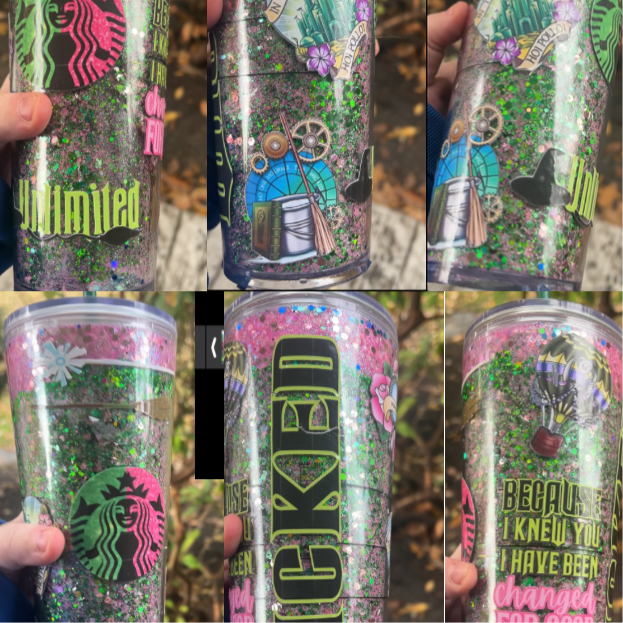 Wicked glitter Tumbler Inspired by Wicked movie