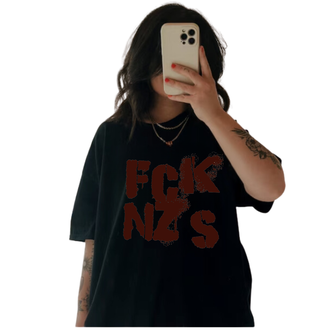 Bold Anti-Fascist Graphic T-Shirt - Statement Design for Justice and Equality