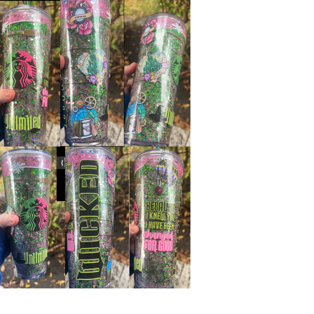 Wicked glitter Tumbler Inspired by Wicked movie