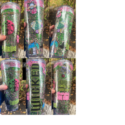 Wicked glitter Tumbler Inspired by Wicked movie