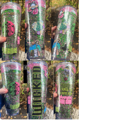 Wicked glitter Tumbler Inspired by Wicked movie
